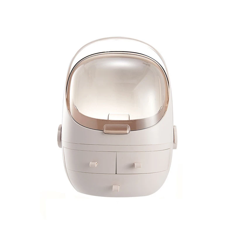 

Пластиковая коробка для хранения косметики, портативный органайзер для косметики, большой контейнер для косметики, чехол для хранения в ва...