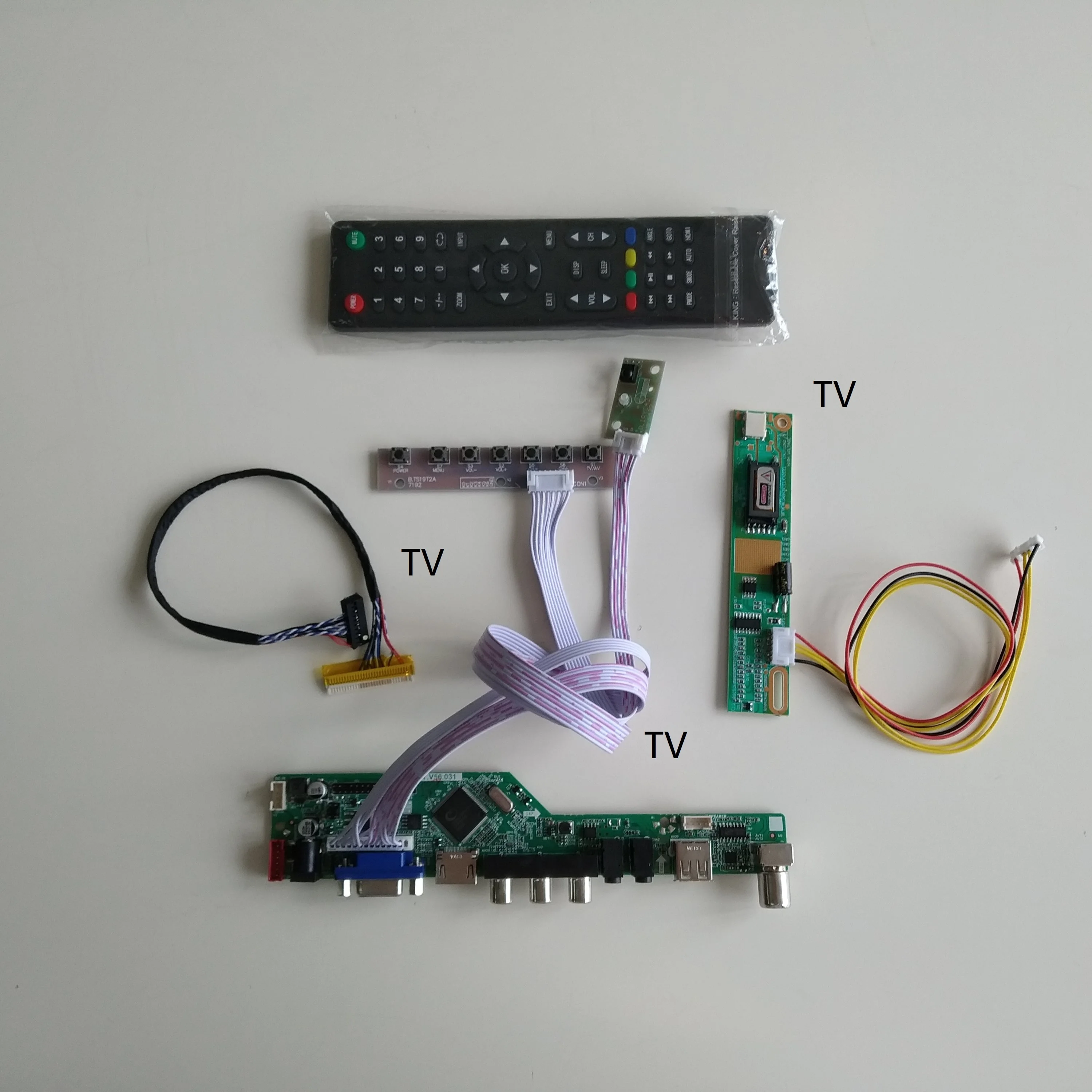 

ТВ USB VGA AV LCD LED AUDIO 1 CCFL лампы контроллер комплект «сделай сам» плата для 15,4 "LP154W02-A1 1680X1050 мониторная карта