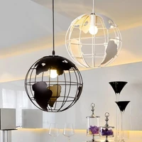 world map pendant lamp industrial lighting suspension luminaire for dining room kitchen loft deco earth pendant light fixtures
