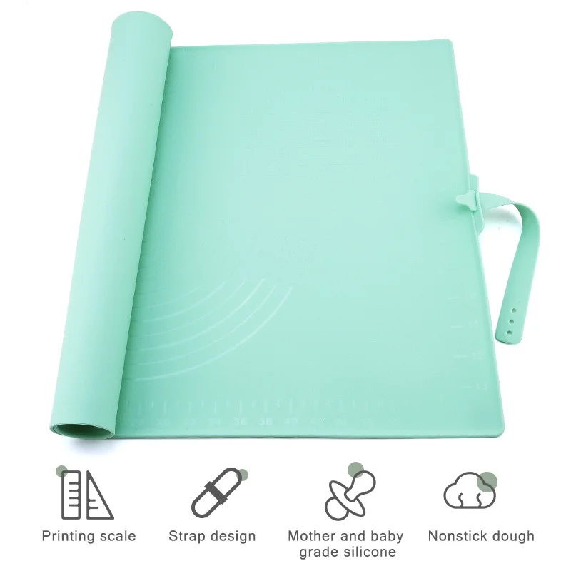 

Thick silicone mat for cookg, 40*60 cm, practical, dough tool, pasta cookg mat