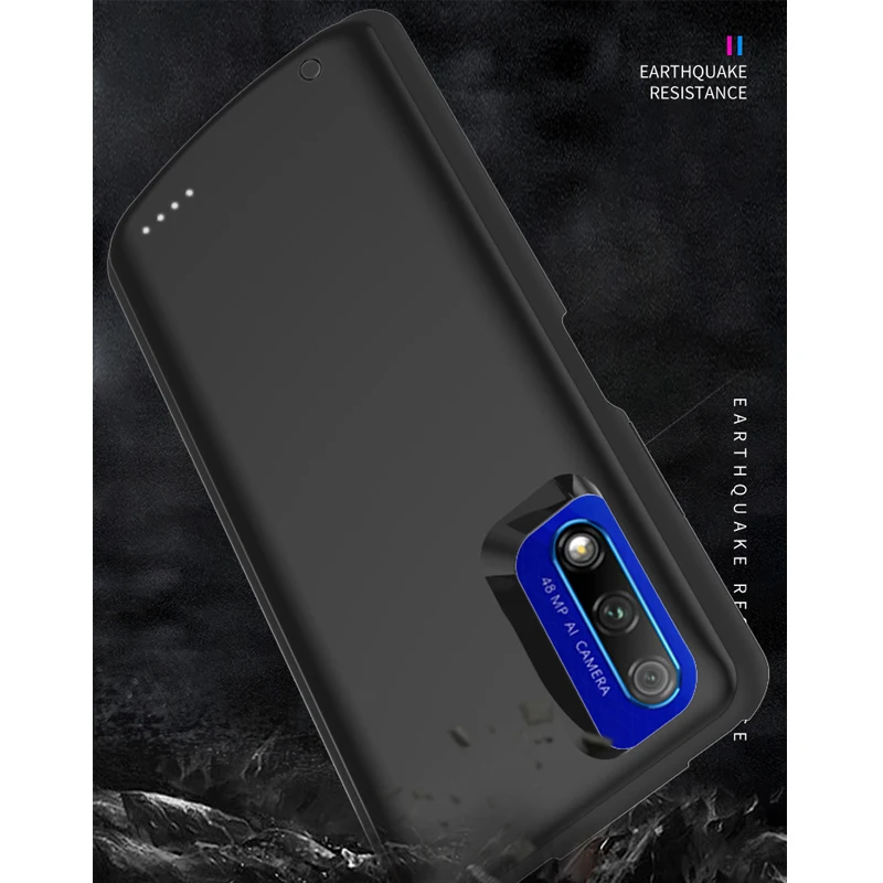 6500 мАч Внешний аккумулятор чехол для huawei Honor V30 Pro V30 ударопрочный аккумулятор зарядное устройство для Honor 9X Pro 9X зарядка Мягкий край