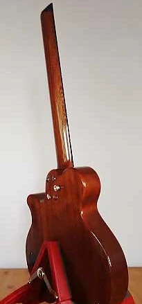 

Custom version of the F-hole headless electric guitar can be customized free shipping