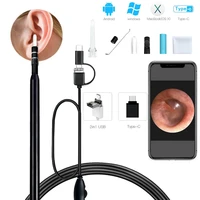 ear scope medical otoscope endoscope clean ears with camera mini camera ear endoscope inspection otoscope android type c usb