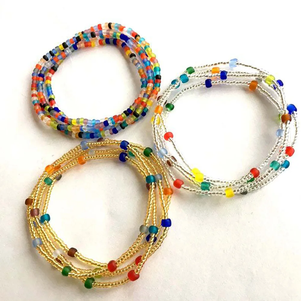 Новые товары 3 пляжные цепочки на талию в богемном стиле 2020 модные разноцветные
