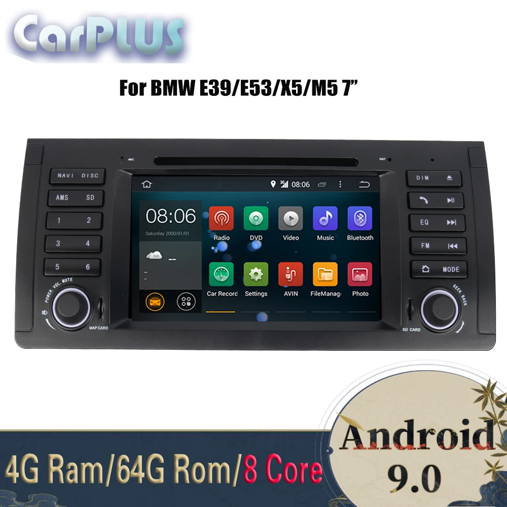 Android 9 0 4G Ram 64G Rom автомобильный dvd-плеер автомобили мультимедийный плеер для BMW