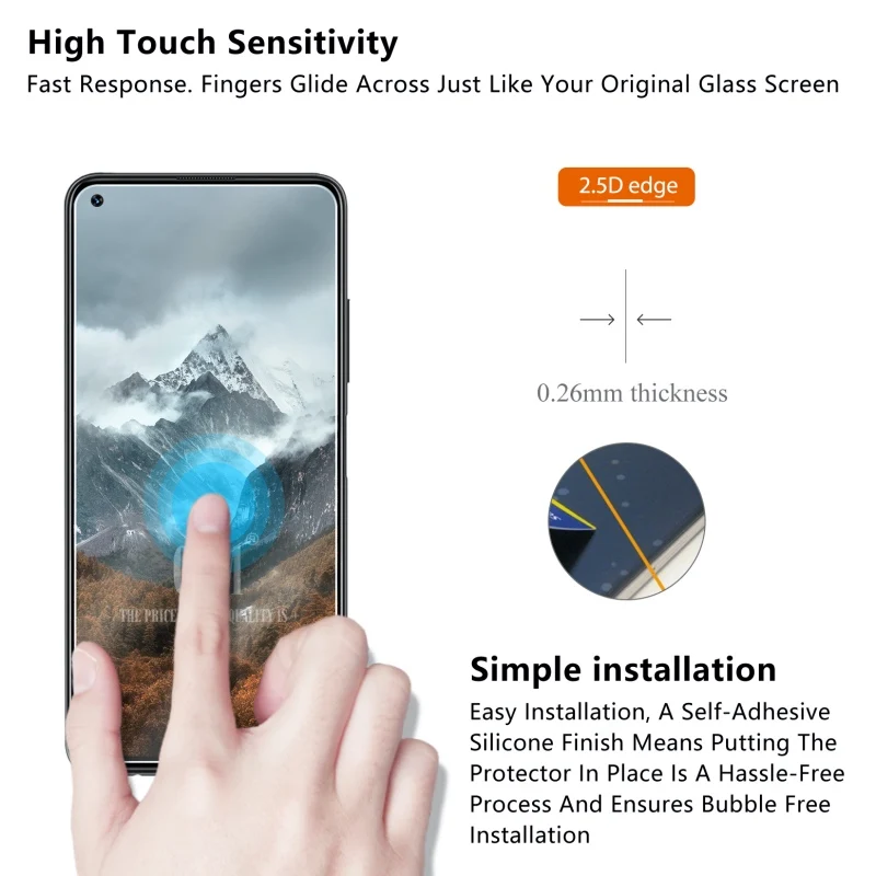 2 шт, закаленное стекло для UMIDIGI F2, Защитное стекло для экрана 2.5D 9 H, Премиум Закаленное стекло для UMIDIGI F2, защитная пленка