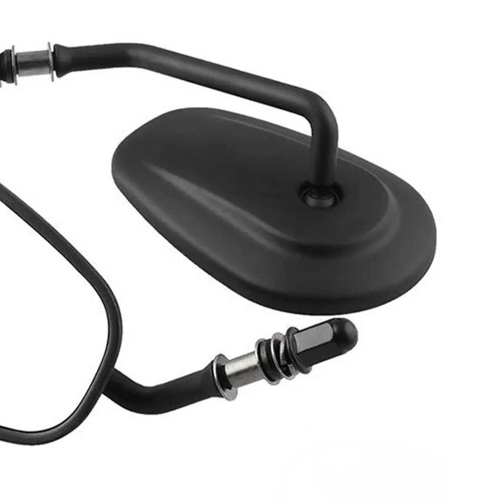 

Motorcycle Side Mirrors Turn Signal Indicator Rearview Compatible with Harley Davidson XL 883 1200 Black 1Pair