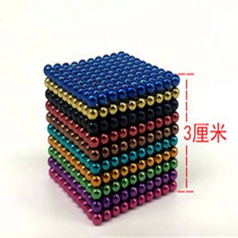 Bolas de cubo m&aacute;gico de Metal, 3/5MM, 512-1000 piezas-1