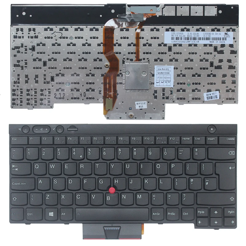 

New UK keyboard FOR LENOVO THINKPAD T530 T530i T430 T430s X230 X230I W530 L430 L530 UK laptop keyboard black NO Backlight
