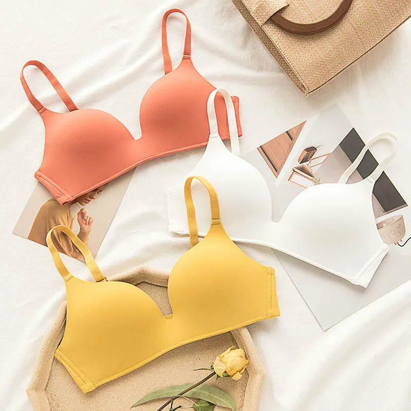 Женское нижнее белье Roseheart желтый мягкий бюстгальтер без косточек для активного