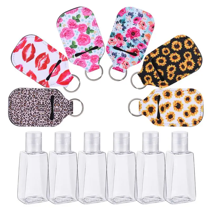 6 шт. Бутылочки для геля рук многоразового крышки бутылки комплект дезинфекции