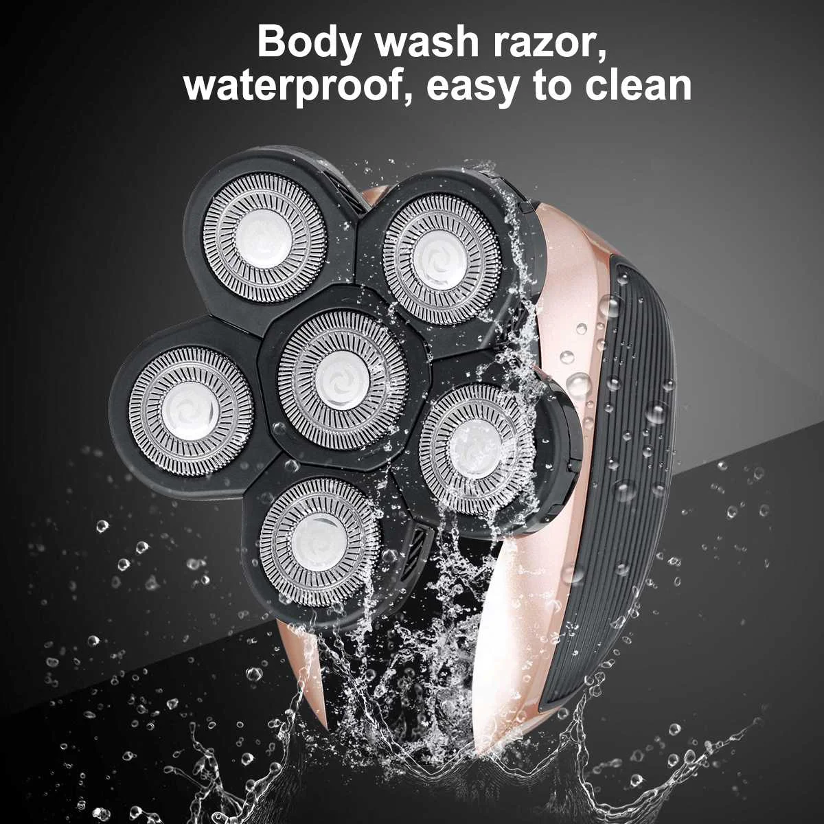 Триммер для волос SPZ с плавающей головкой 6 головок LED дисплей щетка чистки лица