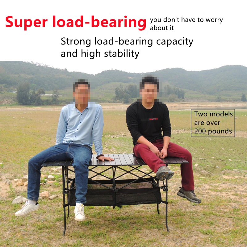 Складной стол для пикника из алюминиевого сплава 8 размеров водонепроницаемый