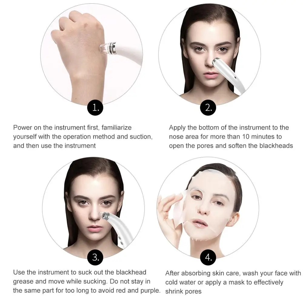 Очиститель пор средство для удаления черных точек вакуумный прибор ухода за