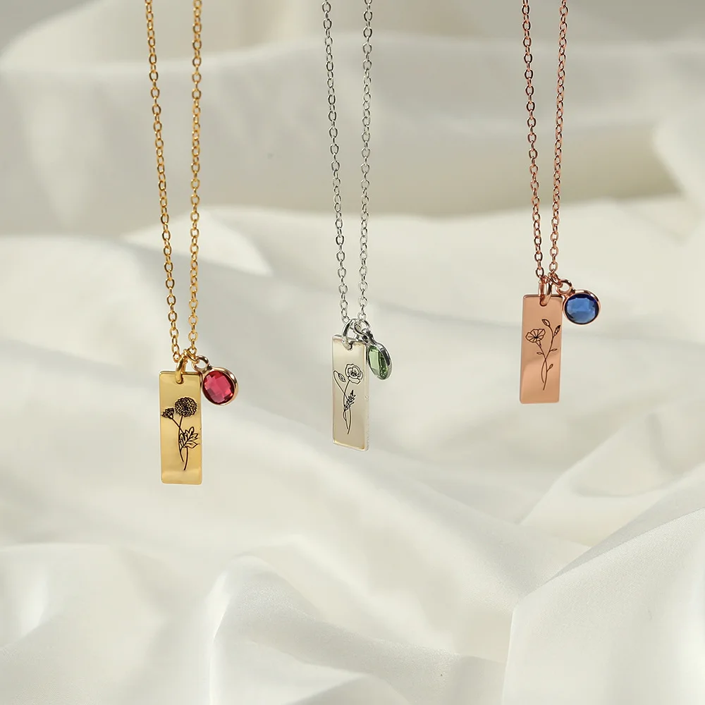 

Изготовленное на заказ гравированное ожерелье из стерлингового серебра S925