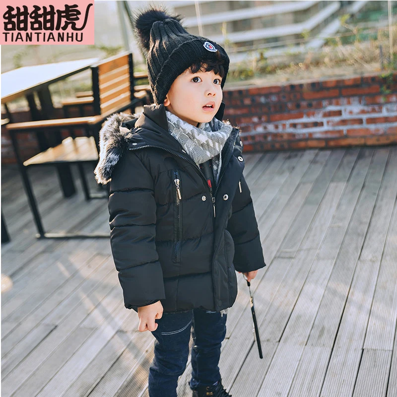 Куртка для маленьких мальчиков и девочек сезон осень зима пальто детей теплая