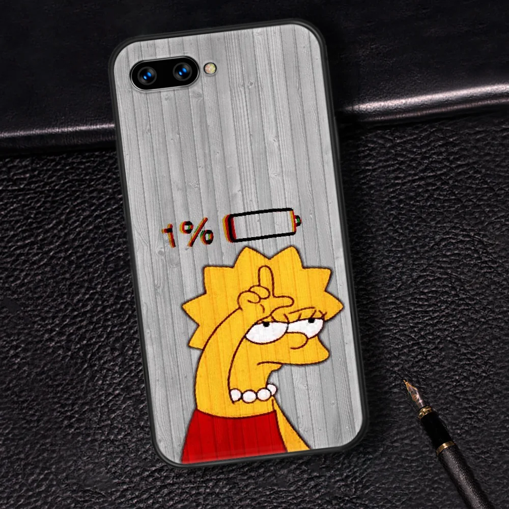 

Funny Simpson Cartoon Phone Case Cover Hull For HUAWEI Honor 6A 7A 7C 8 8A 8S 8x 9 9x 10 10i 20 Lite Pro black Waterproof Luxury