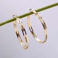 2021 new punk big hoop earrings brincos trendy party exaggerated gold silver color round circle earrings for women girls jewelry