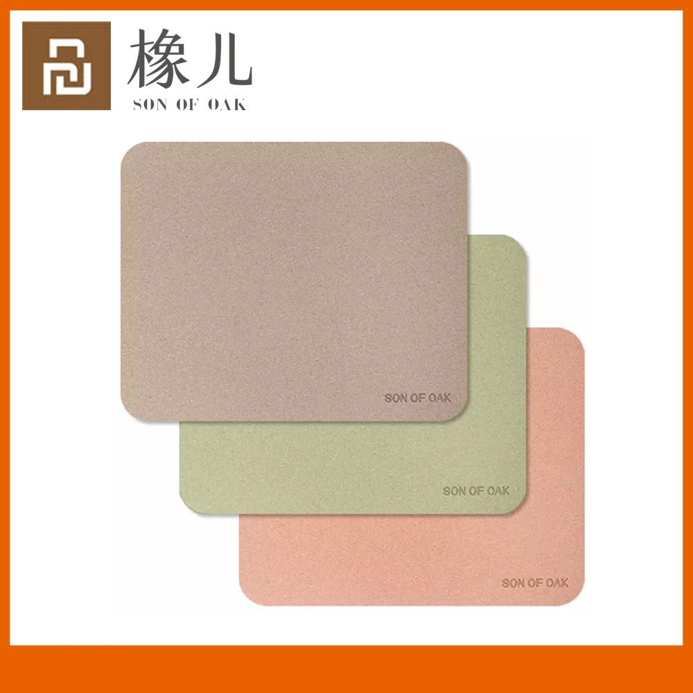 Коврик для мыши Youpin из натурального дуба освежающий приятный кожи Гладкая поверхность нескользящий