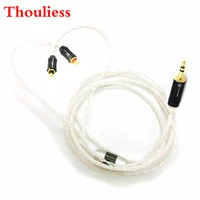 thouliess free shipping hi end 8 cores 7n occ silver plated headphone upgrade cable for ue live ue6 pro headphones