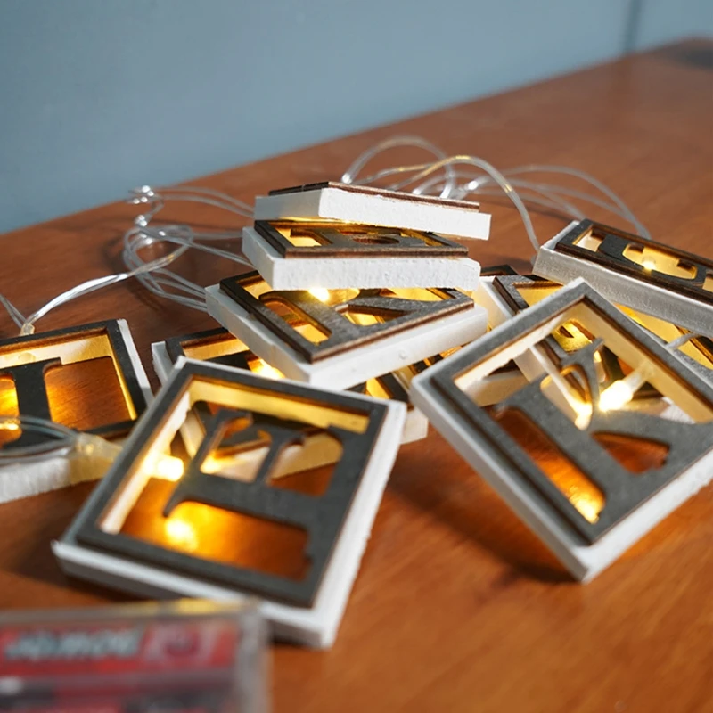 

2M 10 Leds EIDMUBARAK Letter String Lights For Ramadan Decor AAButtery Powered Ideal Home Decor Muslim Islamic wholesales