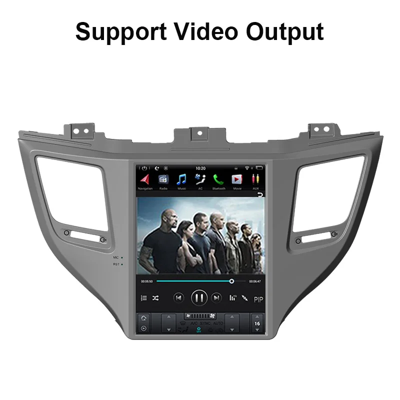 10 4 дюймовый экран в стиле Tesla Android 9 0 автомобильный GPS-навигатор для HYUNDAI TUCSON 2015-2022