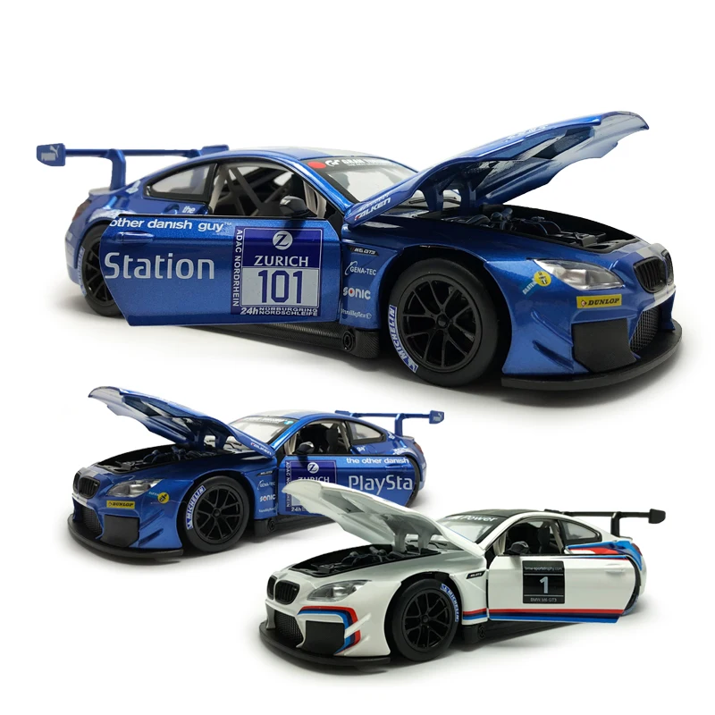 HOMMAT 1/24 Scale M6 GT3 гоночная модель автомобиля металлический сплав 1:24 литья под