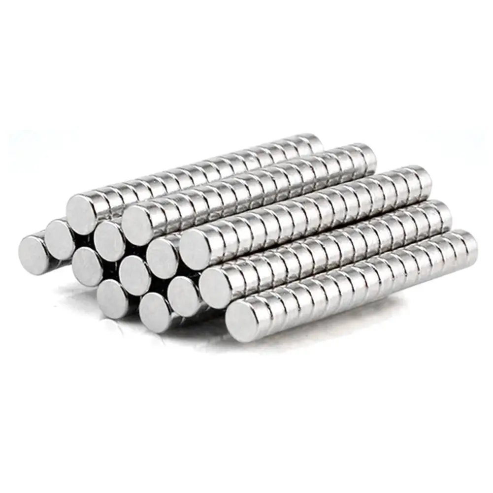 NEODIMIO de tierras raras de forma redonda, im&aacute;n de neodimio NdFeB s&uacute;per fuerte, 50 Uds., 4x2mm-0