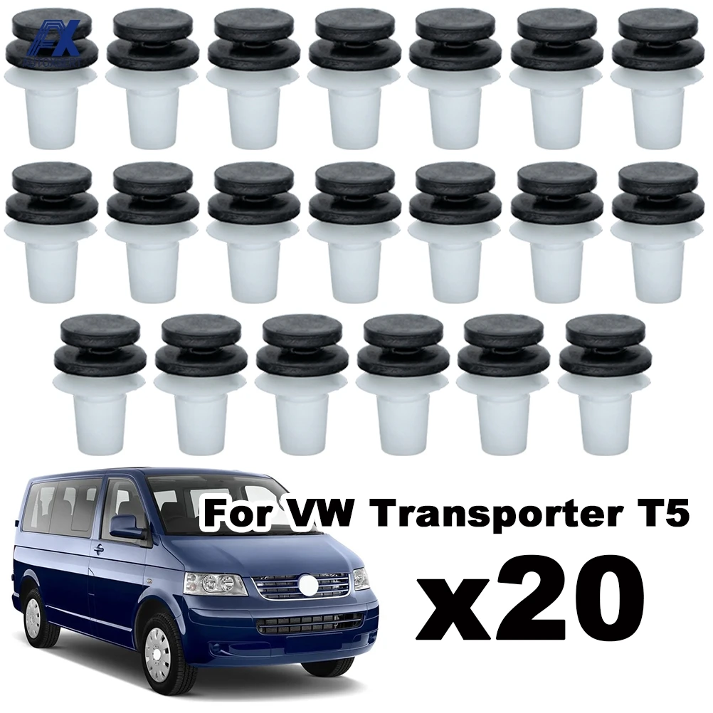 20 шт. автомобильные зажимы отделки дверной панели крепежи для салона VW Passat B5