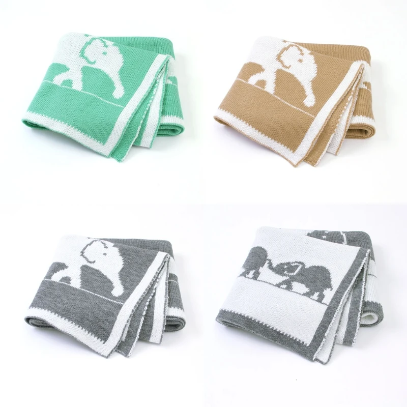 

Baby Blankets Knitted Newborn Cute Cartoon Soft Warm Swaddle Kids Bath Towels Toddler Infantil Stroller Bedding Blanket