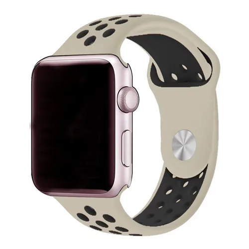 Ремешок для apple watch band 44 мм 40 мм correa apple watch 4 3 band 42 мм/38 мм iwatch спортивный силиконовый ремешок-браслет аксессуары для часов - Цвет ремешка: antique black 15
