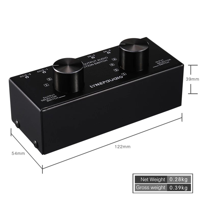 Горячая 3C-Switcher 6 в 2 или наушников Переключатель динамиков из стерео звук источник