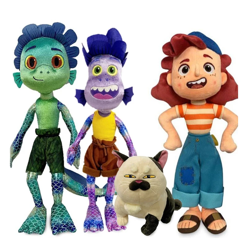 

Disney Luca Plush Toy Pixar Luca Movie Alberto Sea Monster Cat Purple Girl Soft Stuffed Anime Plushie Model Toy Gifts for Kids