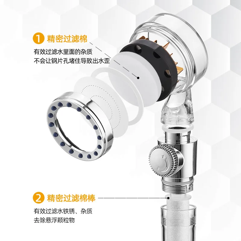 small waist shower turbocharged hand mirror shaking shower head shower head shower head bathroom accessories creative shower free global shipping