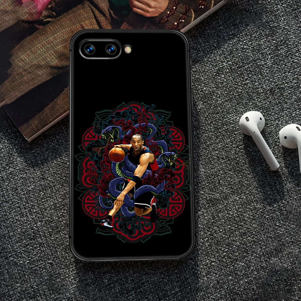 

Kobe basketball black 24 Phone Case Cover Hull For HUAWEI honor 7a 8 8s 8a 8x 9 9x 10 20 i Lite Pro black Shell Silicone Etui