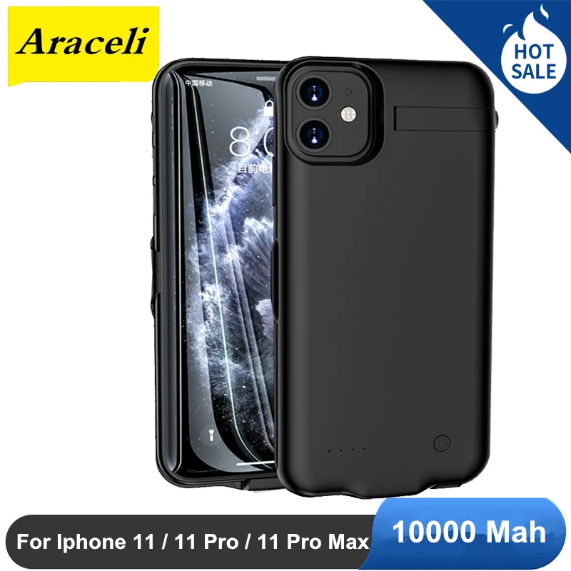 Чехол аккумулятор 10000 мАч для Iphone 11 Pro Max чехол зарядного устройства смартфона