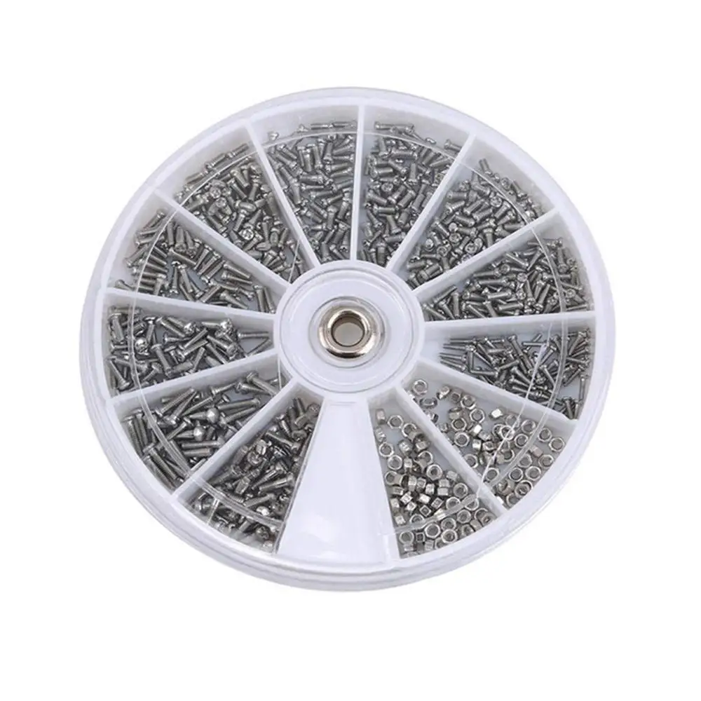 Набор винтов из нержавеющей стали для ремонта электронных очков и часов 1000