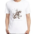 Футболка с рисунком динозавра атеиста Дарвина пришельцев Топы Оверсайз Футболки с коротким рукавом футболки с круглым вырезом Летняя мужская одежда