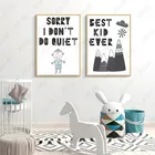 Плакат с мультяшными надписями, Скандинавские мотивы, притчи, холст, живопись, обои, украшение для дома, детской комнаты, печать картин, искусство, рукоделие