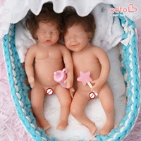 adfo 15cm reborn bebe doll boy fidget toys anti stress soft silicone full body toddler twins mini dolls for girls birthday gifts
