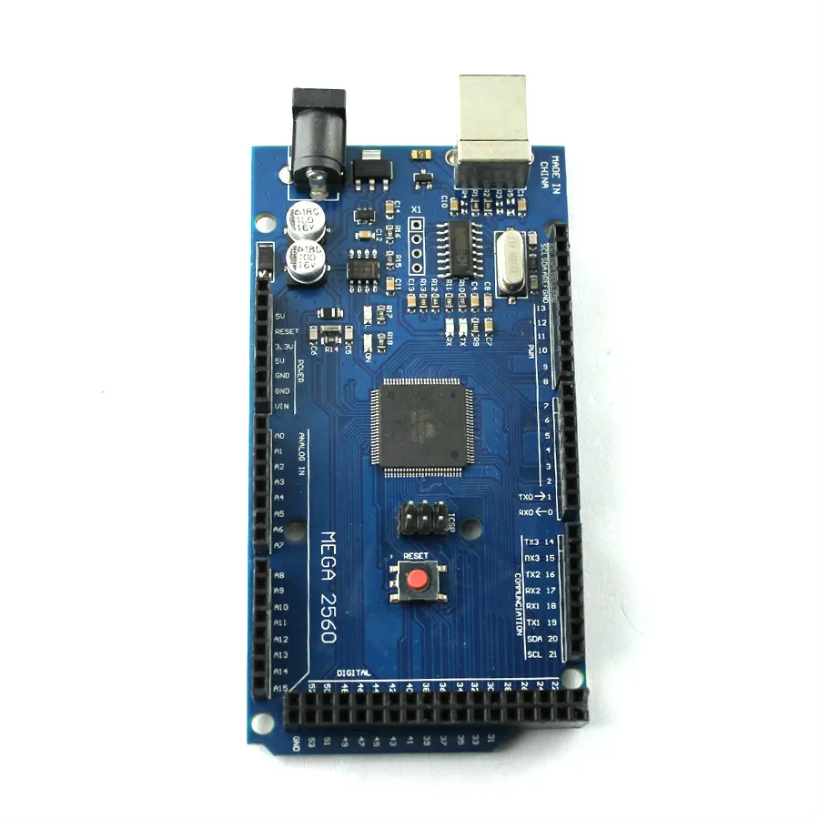 Плата MEGA2560 Mega 2560 R3 REV3 Φ CH340G AVR на USB-кабеле совместимом с arduino макетная плата |