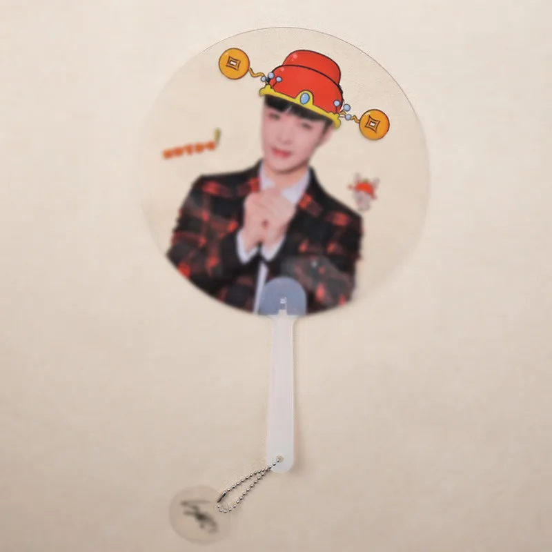 

[MYKPOP]KPOP Transparent Fan Small KPOP Accessories KPOP Fans Gift Fans Collection E9 SA18050404