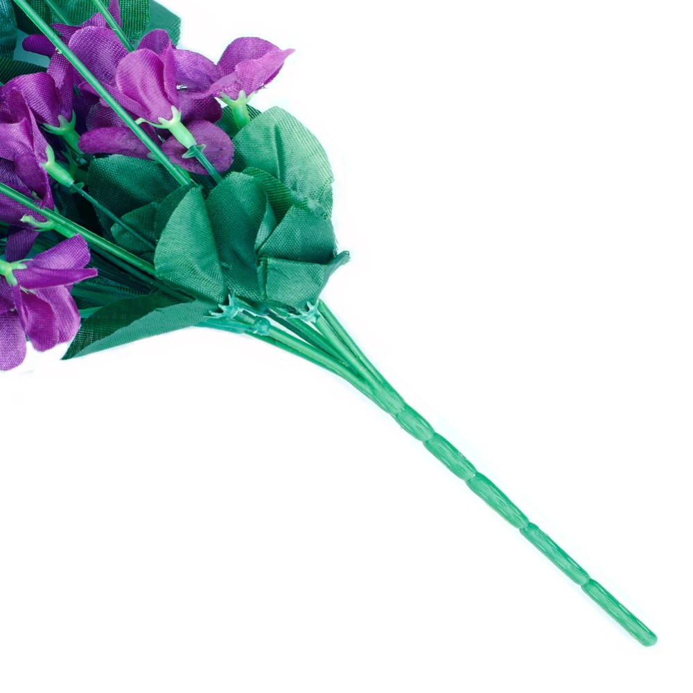

4 Petals.Violet Artificial Flower Decoration Simulation Wall Hanging Basket Flower Orchid Silk Flower Vine