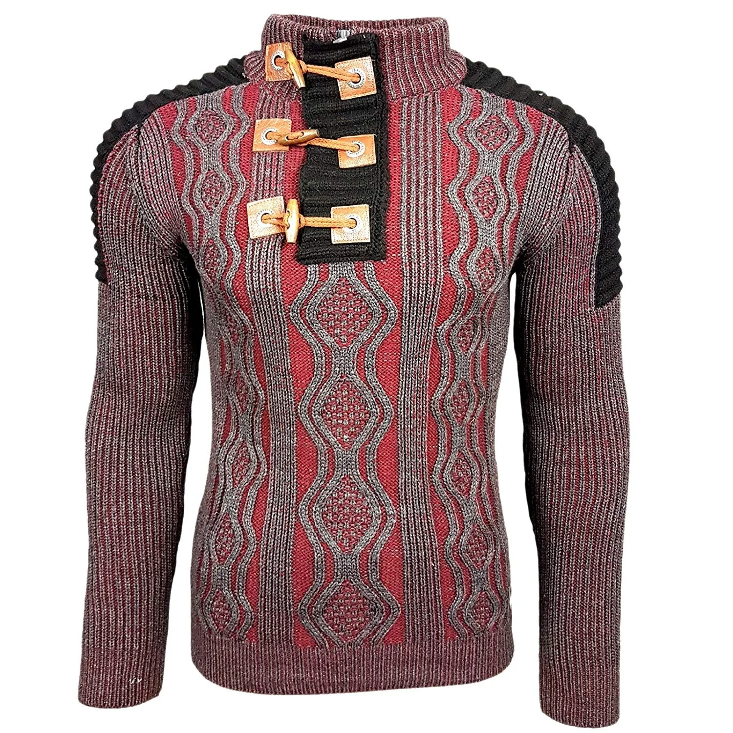 ZOGAA/осенне зимний мужской рваный вязаный свитер в стиле пэчворк необычный дизайн