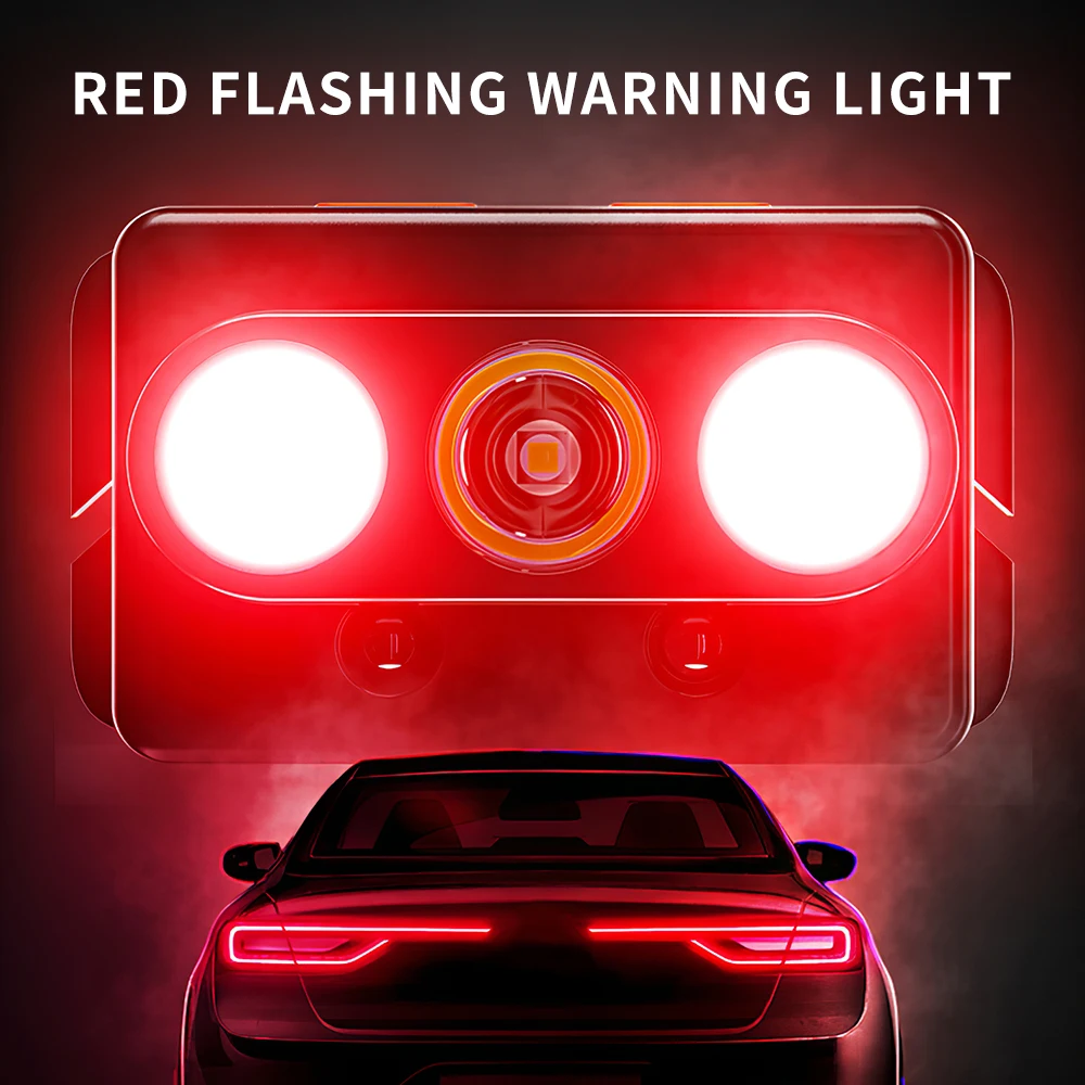 

ABS Headlight with XPG + COB Light Beads 7 Gears Head Flashlight with 1500mah Waterproof Headlamp For Camping Night