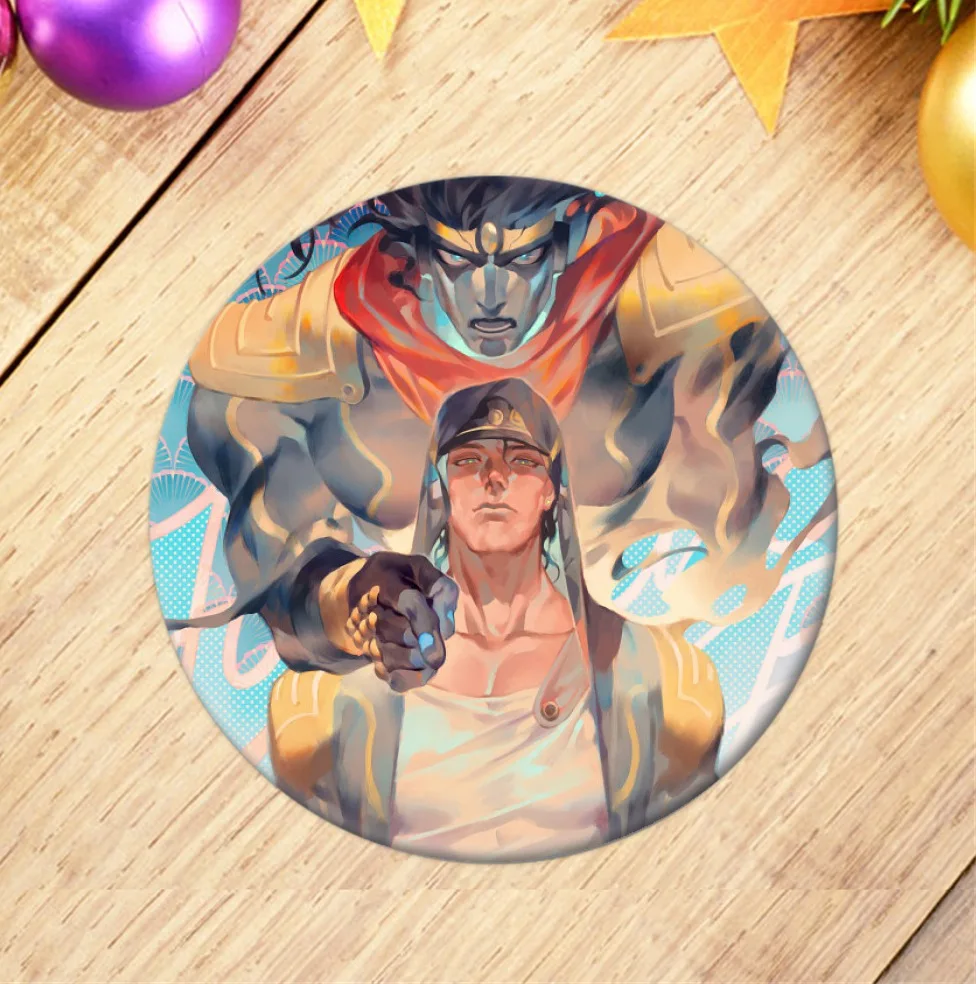 18 ; аниме «Jojo невероятное приключение значок косплея брошка мультфильм шпильки ювелирной коллекции Выпускной подарок рюкзаки кнопки для одежды - Окраска металла: 18