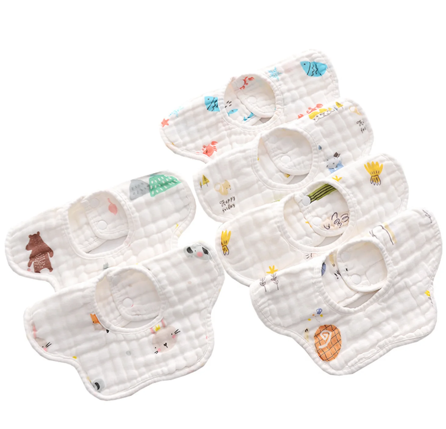 

Saliva Towel Cotton Baby Products Newborn Bib Baby Anti Spitting Bib Children's Products Saliva Towel