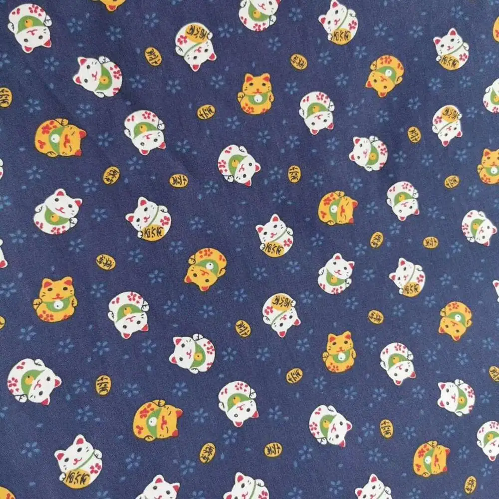 Хлопчатобумажная саржевая ткань с принтом серия мультфильмов для шитья своими