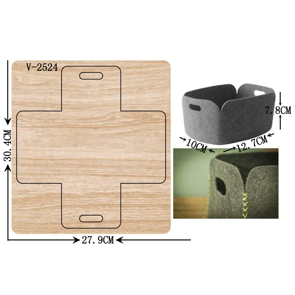 

New box wooden dies cutting dies for scrapbooking Multiple sizes V-2524
