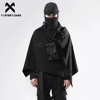 11 bybbs dark hip hop techwear funeral jacket streetwear zipper outdoor windproof shawl 2021 loose cardigan windbreaker cloak